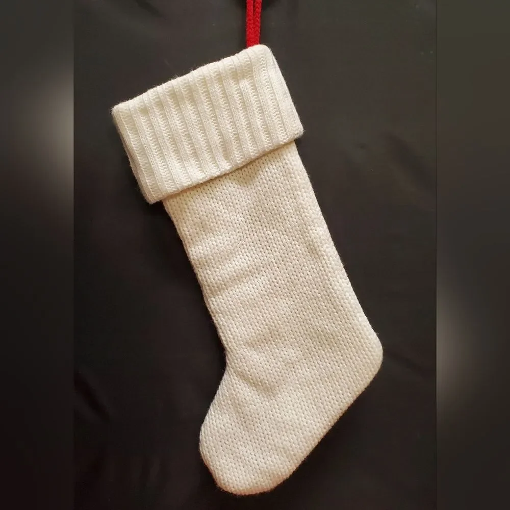 Knitted White Christmas Initial Stocking WonderShop at Target
